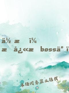 住手，我快成boss了！